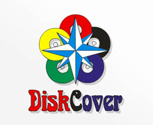 Логотип. Сеть магазинов CD/DVD DiskCover, г. Благовещенск